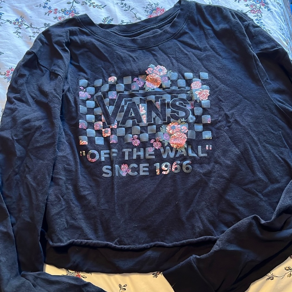 Large - Vans Long sleeve crop top shirt